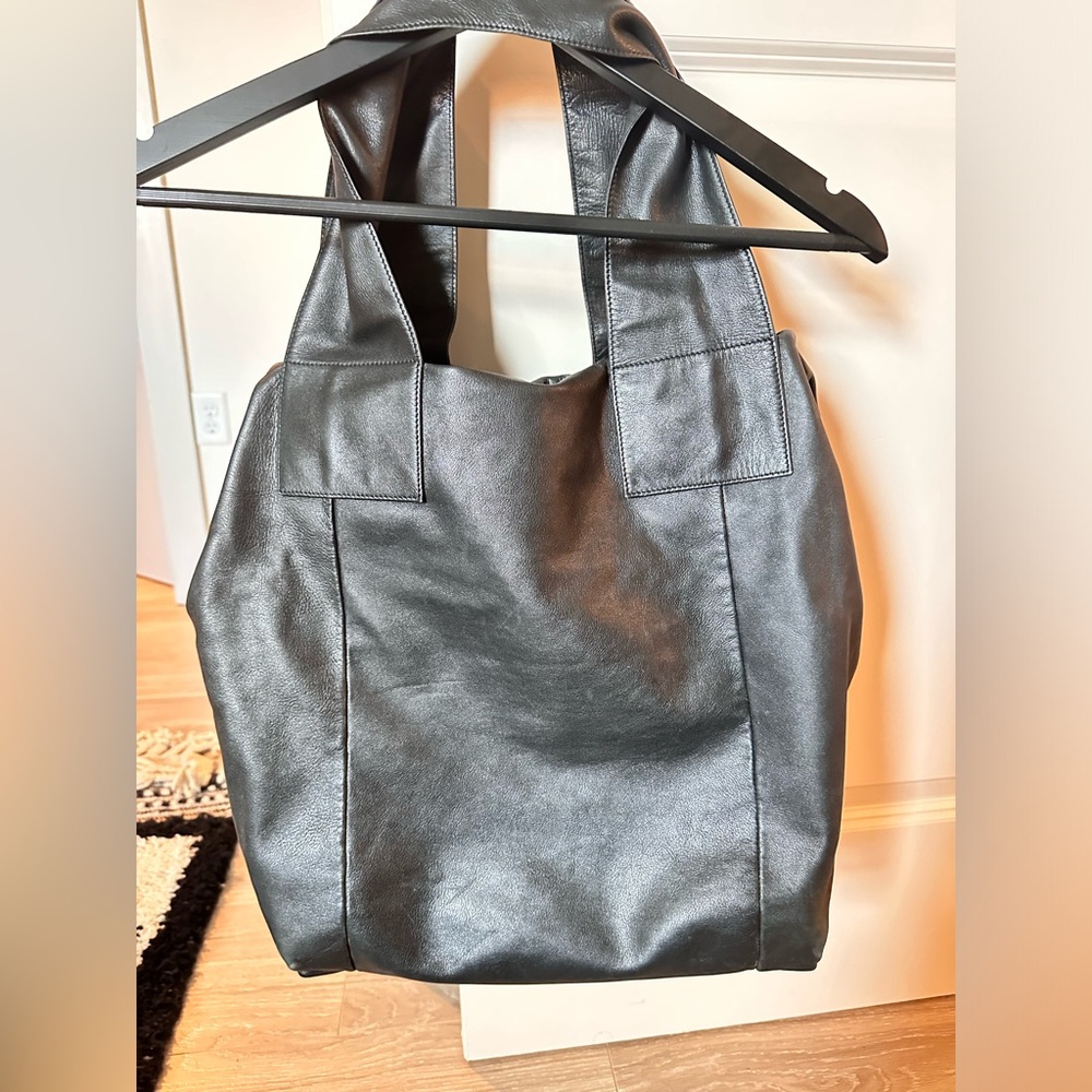 Nazareno Gabrielli black leather bag